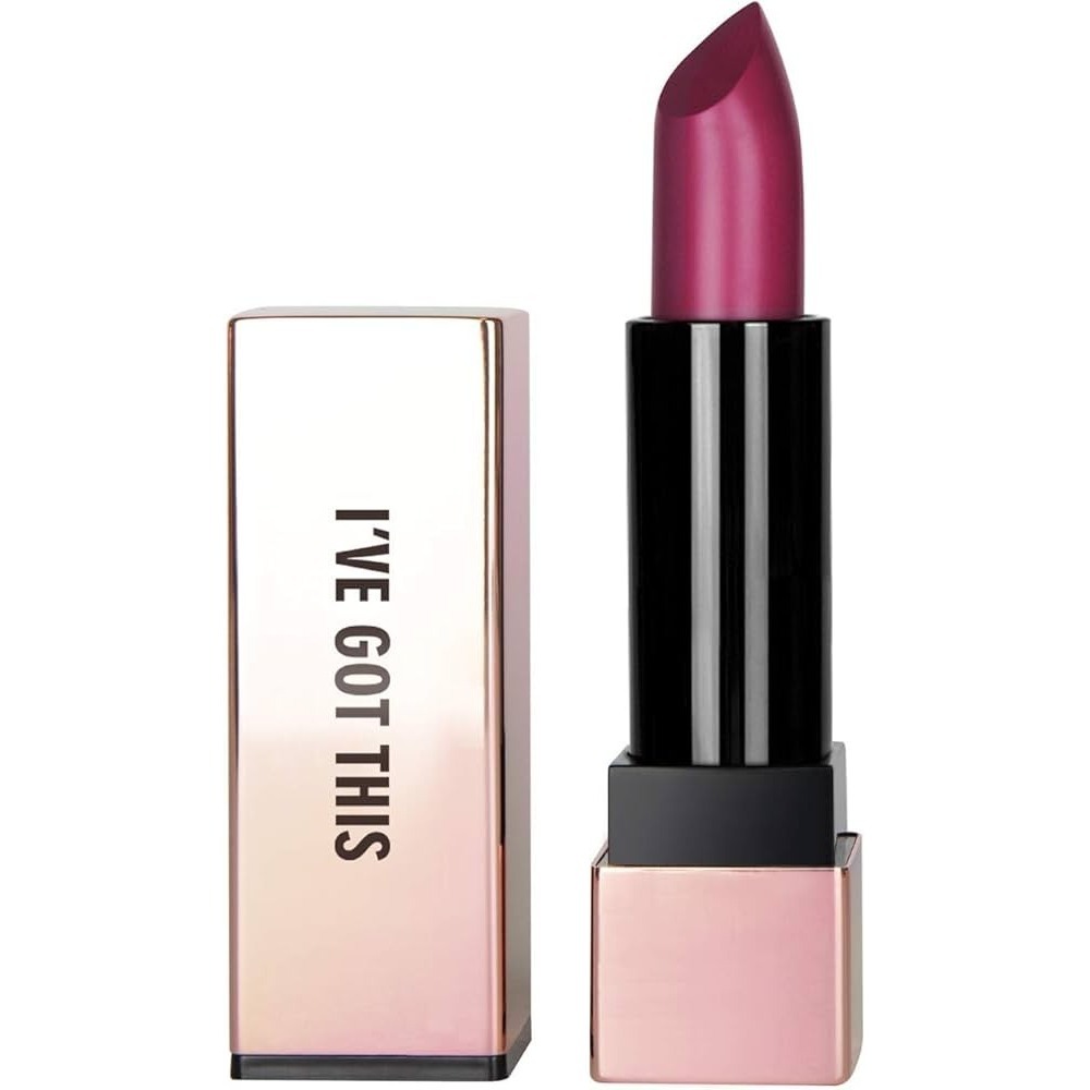 RealHer Moisturizing Lipstick I've Got This Deep Berry Magenta Rose Gold New